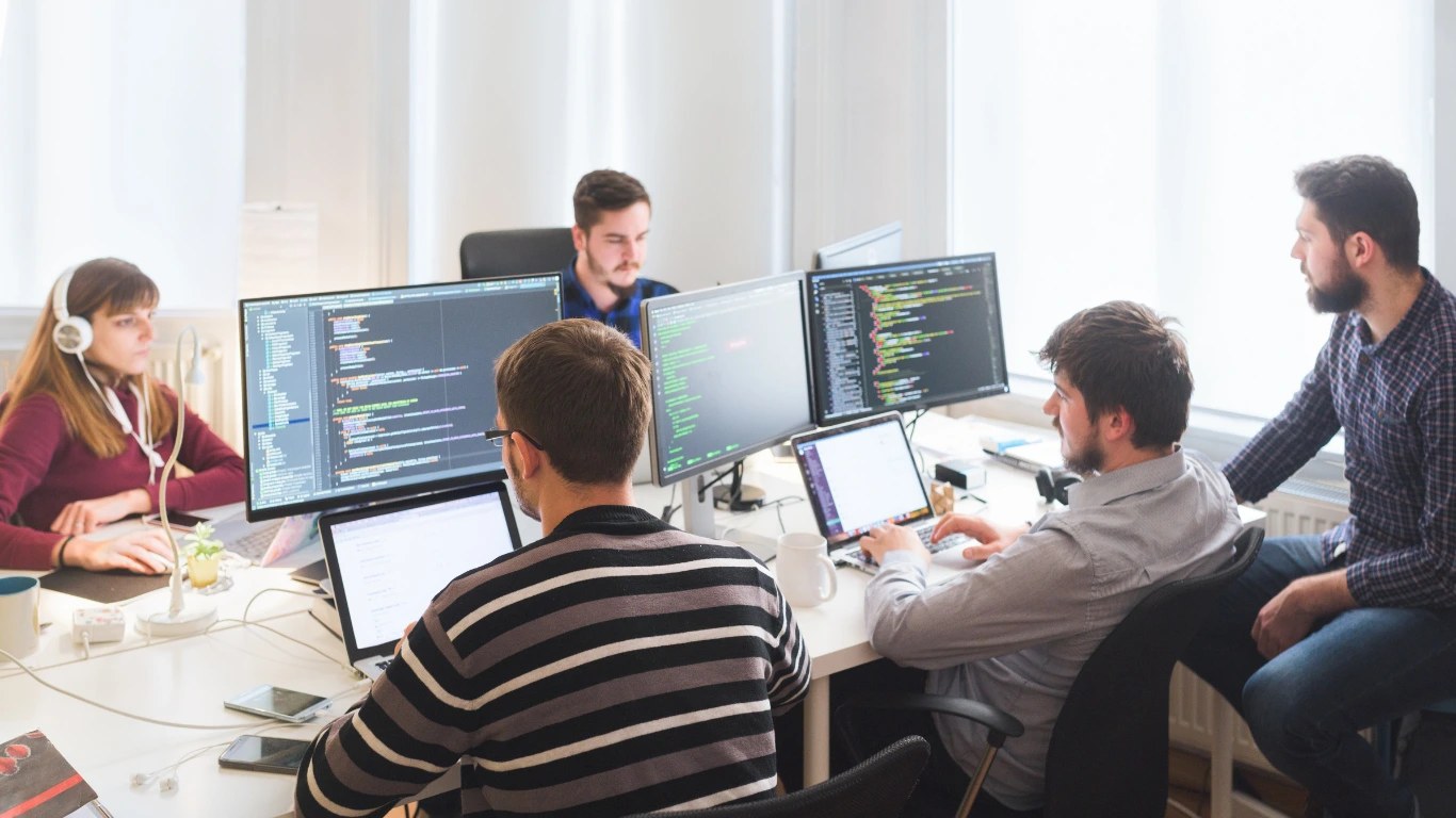 developers working