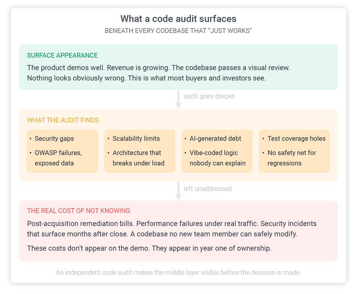 what a code audit might surface for ai development
