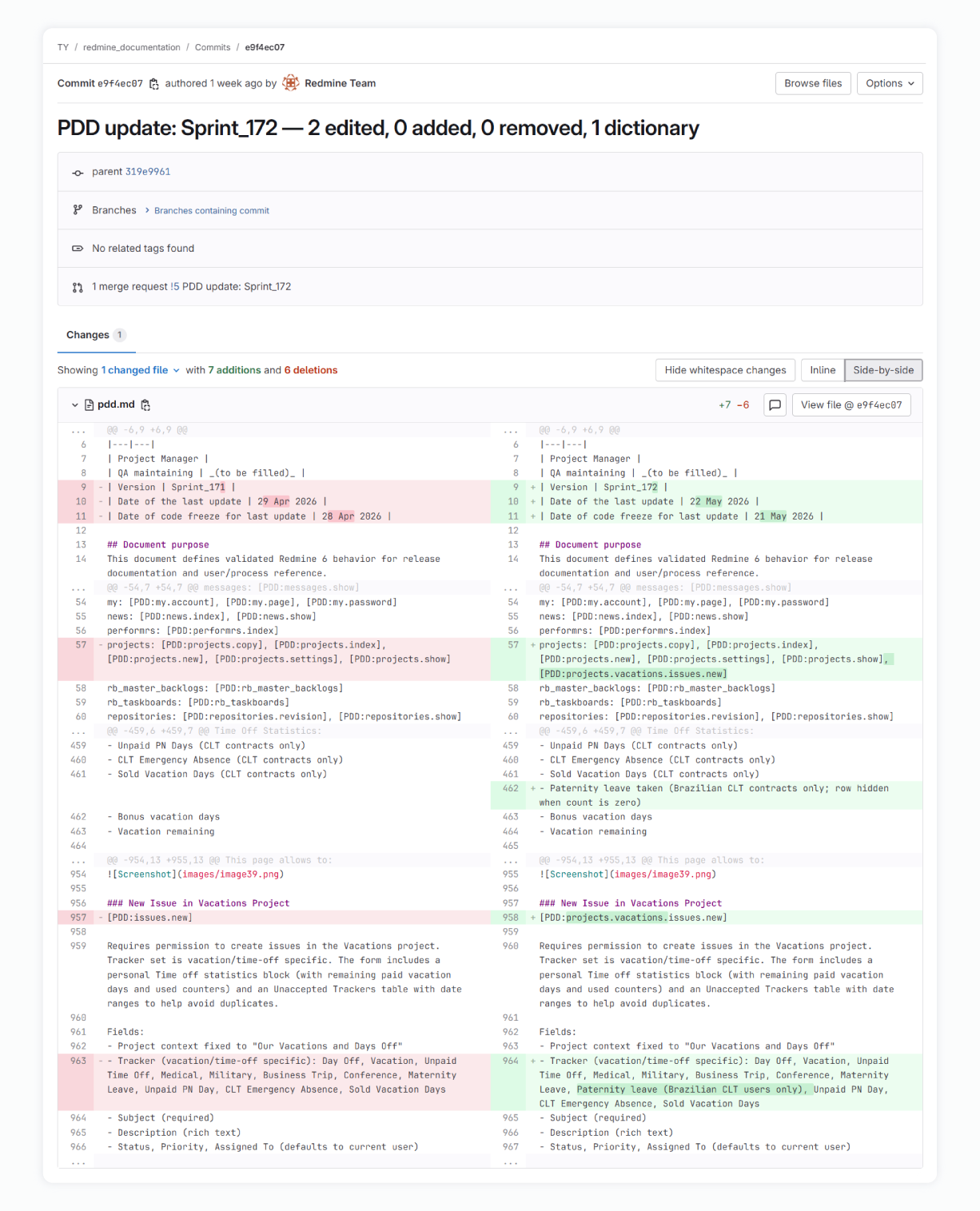 documentation three