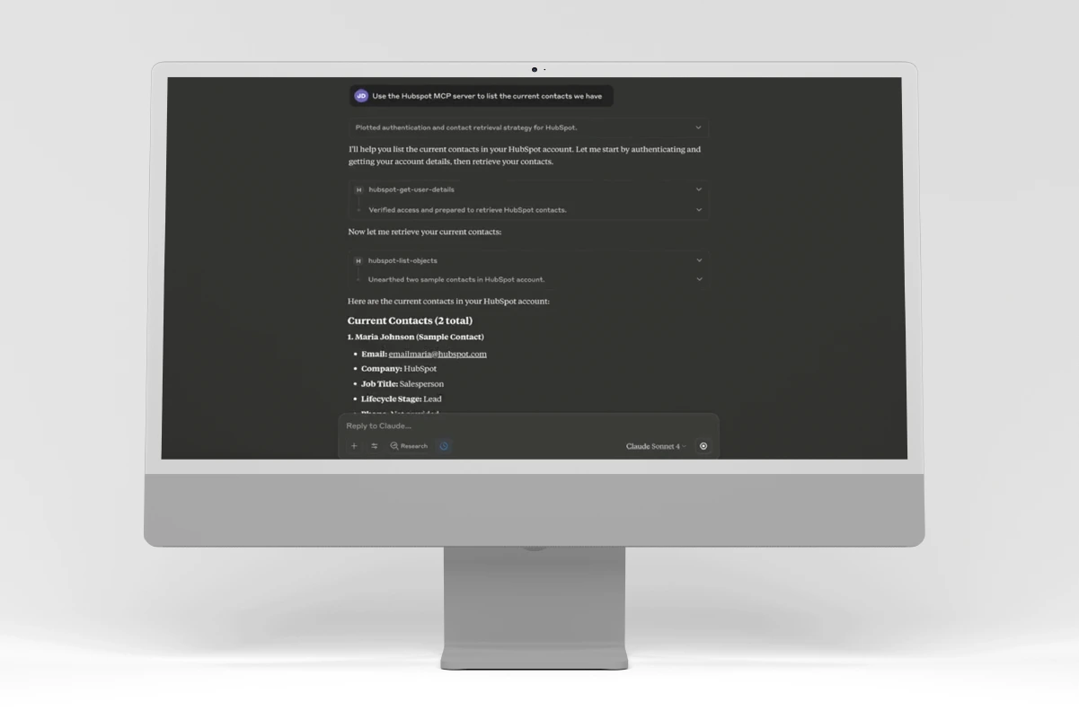 hubspot mcp server example