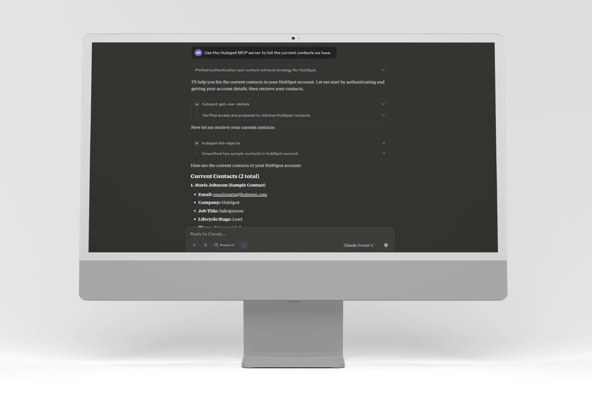 hubspot mcp server example
