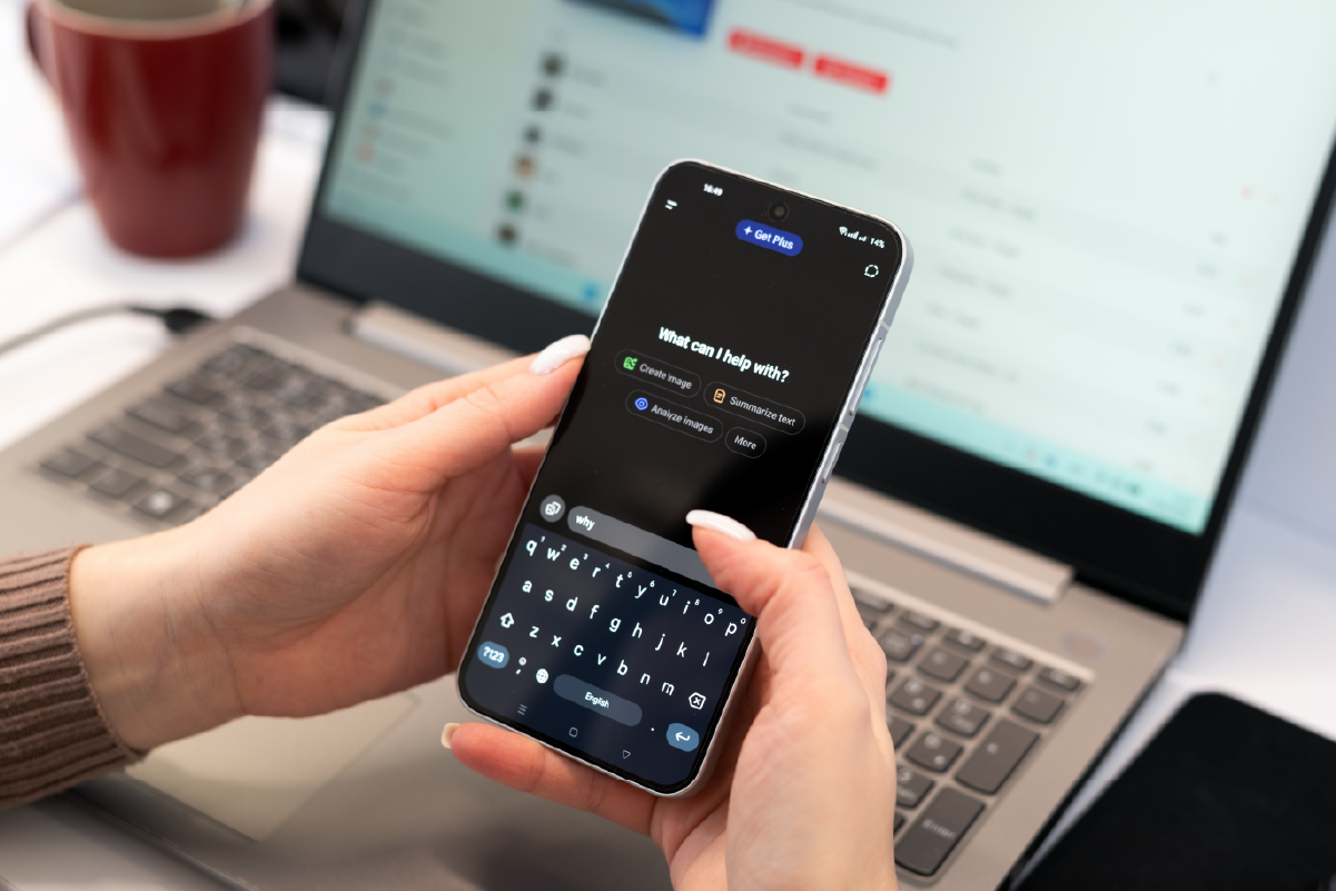 ai chatbot conversation on phone