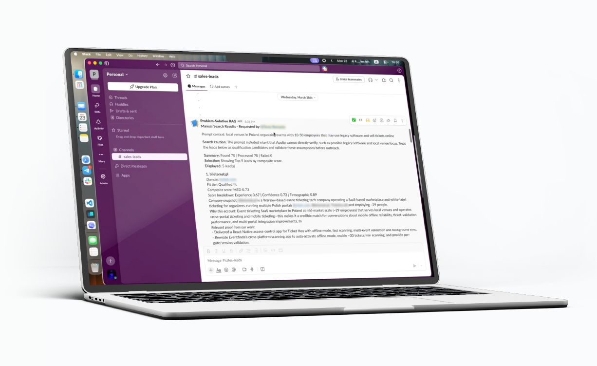 sales assistant slack