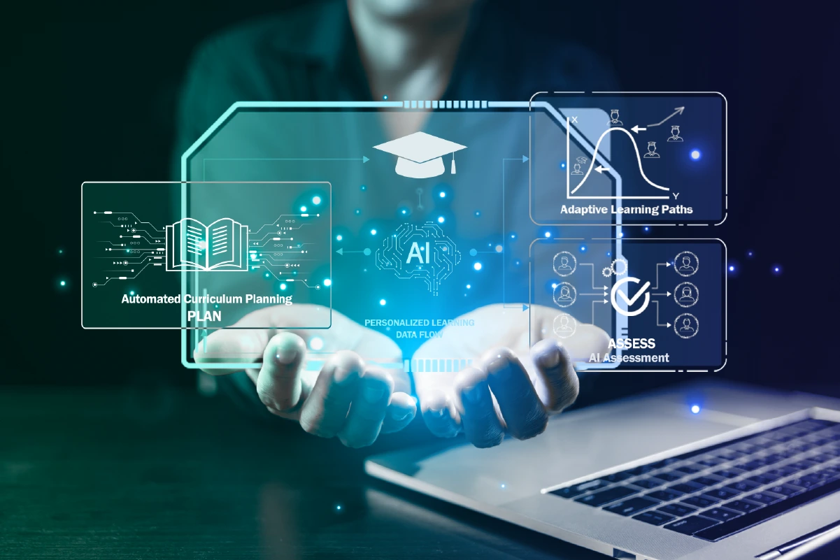 ai personalization in edtech image laptop