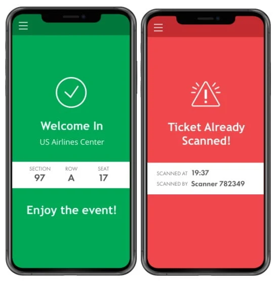 Ticket Scanning Features